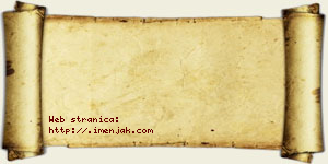 Jovana Bujak vizit kartica